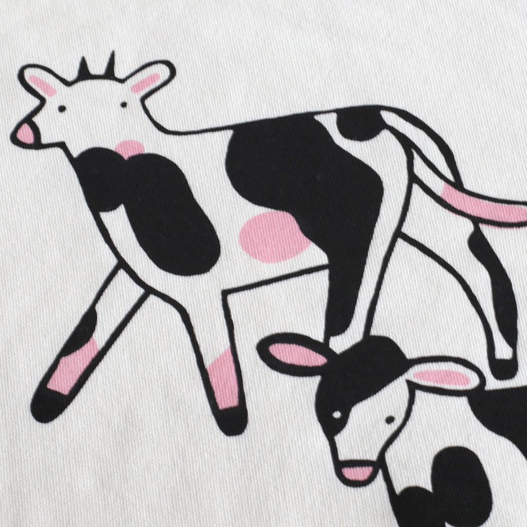 Full Length Off White COW Sweatshirt – Eva Stalinski