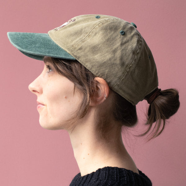 Pig in Mud two-toned Baseball Cap
