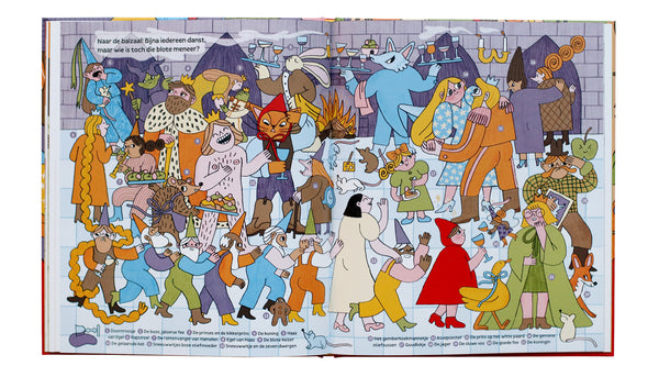 Roodkapje, waar gaan we heen? Dutch language search-and-find fairytale book!