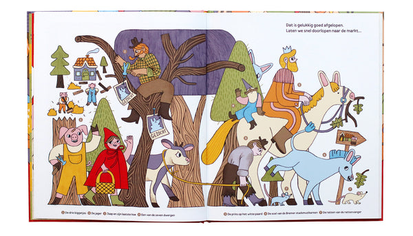 Roodkapje, waar gaan we heen? Dutch language search-and-find fairytale book!