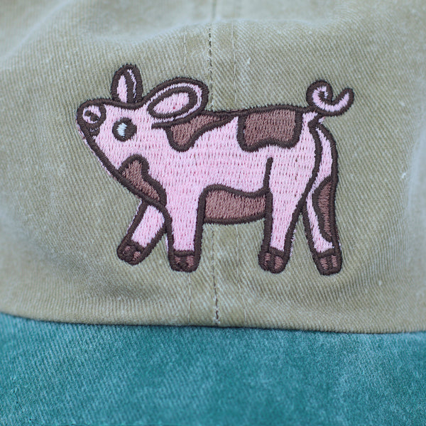 Pig in Mud two-toned Baseball Cap