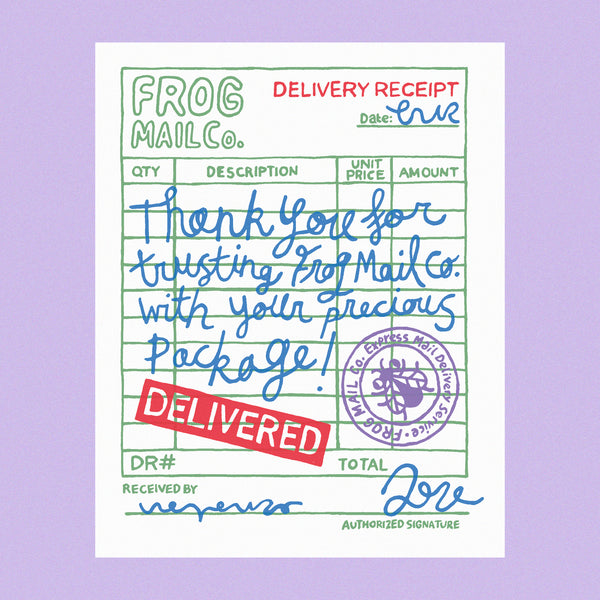 Hand Printed Frog Mail Co. Tee