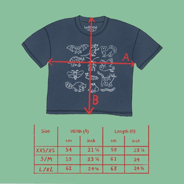 Hand Printed Night Creatures Tee