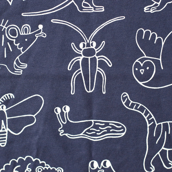 Hand Printed Night Creatures Tee