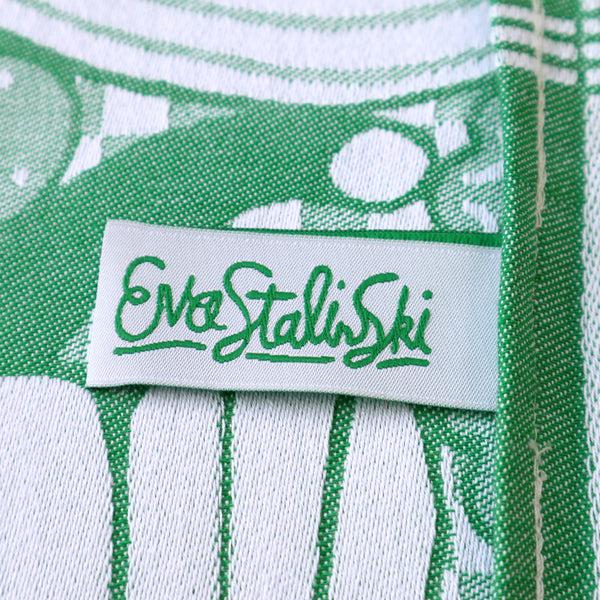 Fresh Greens Tea Towel Label by Eva Stalinski 2022