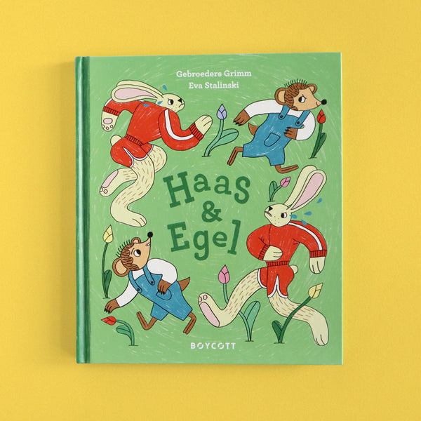 Haas & Egel Special! Hand Printed Hare and Hedgehog Handkerchief + Picture Book!