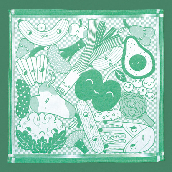 Fresh Greens Tea Towel by Eva Stalinski 2022